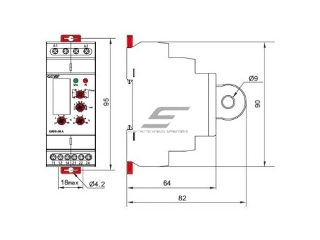 Modulinė srovės kontrolės | apsaugos rėlė | 2-20A | 24-240VAC | mechaninė | DIN 2 Modulinė srovės kontrolės | apsaugos rėlė | 2-20A | 24-240VAC | mechaninė | DIN 2