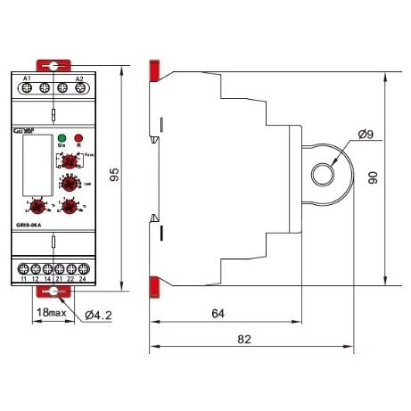 Voolu kontroll | kaitse relee | 2-20A | 24-240VAC 2 Voolu kontroll | kaitse relee | 2-20A | 24-240VAC 2