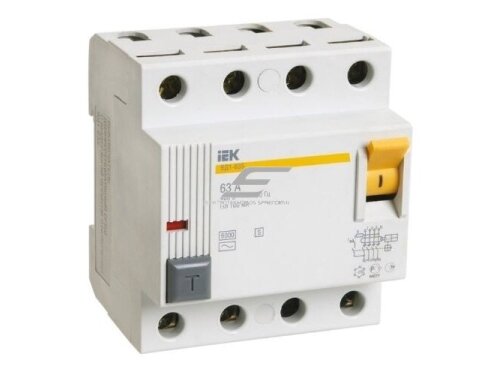 Modulinė srovės nuotėkio relė | 4P | 40A | 4,5kA | 0,03A | AC tipas | DIN | IEK | MDV10-4-040-030 | 4606056047035 Modulinė srovės nuotėkio relė | 4P | 40A | 4,5kA | 0,03A | AC tipas | DIN | IEK | MDV10-4-040-030 | 4606056047035