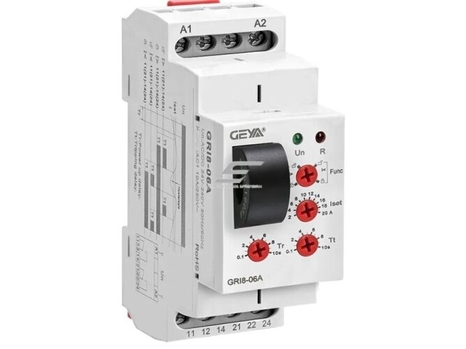 Modulinė srovės kontrolės | apsaugos rėlė | 2-20A | 24-240VAC | mechaninė | DIN 1