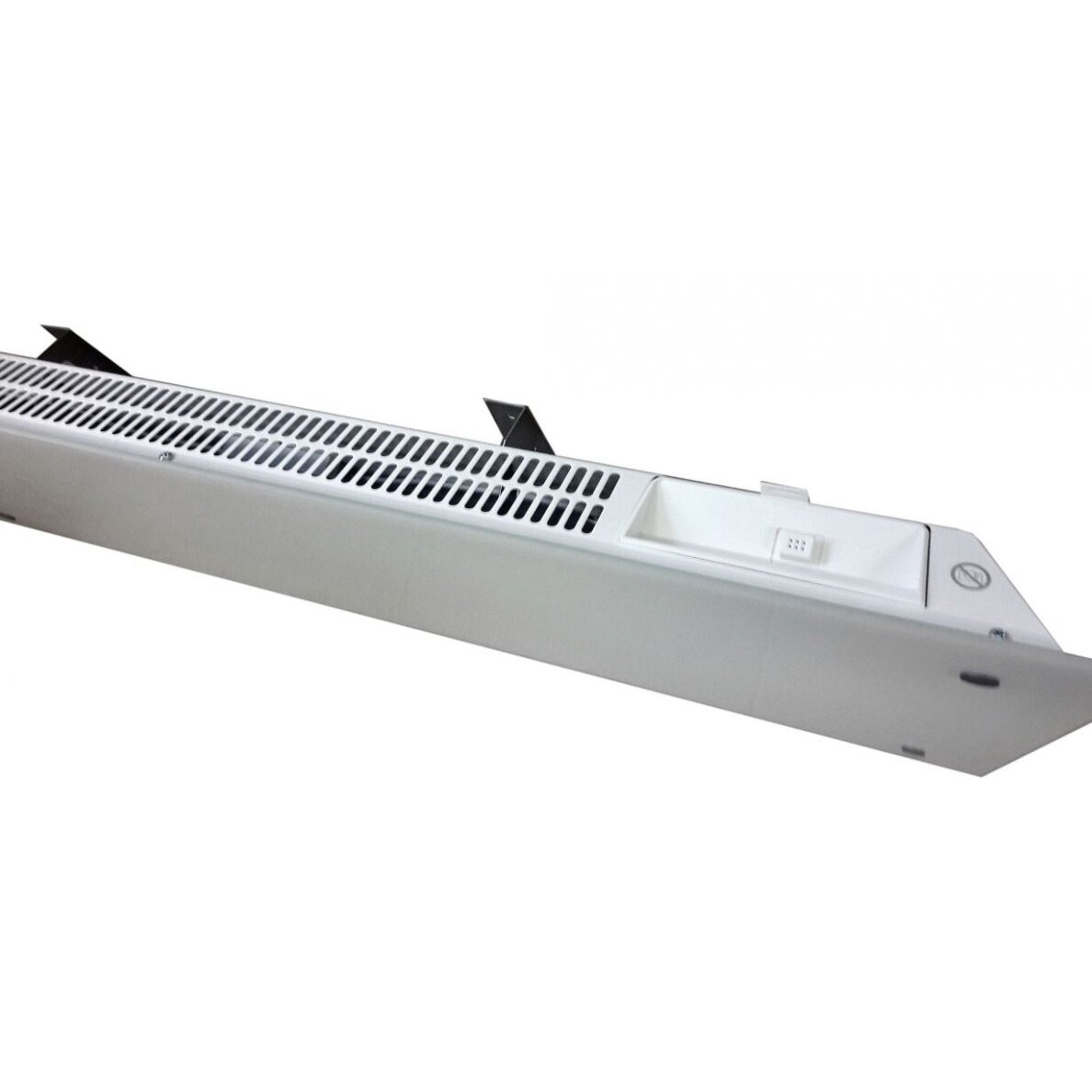 Glass electric radiator without thermostat | 800W | 230V | 222x1144x87mm | IP24 | white | ADAX | Glamox Heating H60 L08 White 1