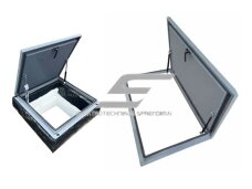 Roof access hatch-doors with gas struts | Aluminium Roof access hatch-doors with gas struts | Aluminium
