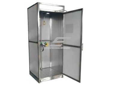 Stacionarus uždaras kombinuotas avarinis | saugos dušas | kūno | veido | akių plovimo sistema | 75,7l/min | 11,4l/min | 2200x1200x900mm | nerūdijantis plienas Stacionarus uždaras kombinuotas avarinis | saugos dušas | kūno | veido | akių plovimo sistema | 75,7l/min | 11,4l/min | 2200x1200x900mm | nerūdijantis plienas