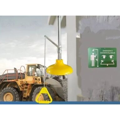 Stacionāra avārijas drošības duša | 76l/min | nerūsējošais tērauds Stacionāra avārijas drošības duša | 76l/min | nerūsējošais tērauds