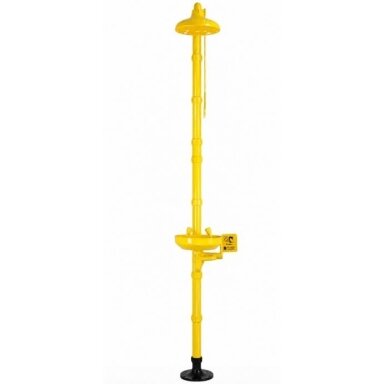 Avārijas drošības duša | acu / sejas skalošanas un ķermeņa dušas sistēma | 76 l/min + 11,4 l/min | 2300×800×410 mm | ABS | dzeltena Avārijas drošības duša | acu / sejas skalošanas un ķermeņa dušas sistēma | 76 l/min + 11,4 l/min | 2300×800×410 mm | ABS | dzeltena