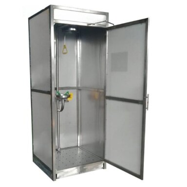 Stacionāra slēgta kombinētā avārijas | drošības duša | ķermeņa | sejas | acu skalošanas sistēma | 75,7l/min | 11,4l/min | 2200x1200x900mm | nerūsējošais tērauds Stacionāra slēgta kombinētā avārijas | drošības duša | ķermeņa | sejas | acu skalošanas sistēma | 75,7l/min | 11,4l/min | 2200x1200x900mm | nerūsējošais tērauds