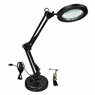 Lauapealne LED suurendav lamp luubiga | 5x-30x | 3000-6500K | reguleeritav valgustus | "Hands Free" konstruktsioon | must Lauapealne LED suurendav lamp luubiga | 5x-30x | 3000-6500K | reguleeritav valgustus | "Hands Free" konstruktsioon | must