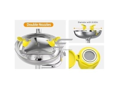 Stacionarus kombinuotas avarinis | saugos dušas | kūno | veido | akių plovimo sistema | 75,7l/min | 11,4l/min | nerūdijantis plienas 1 Stacionarus kombinuotas avarinis | saugos dušas | kūno | veido | akių plovimo sistema | 75,7l/min | 11,4l/min | nerūdijantis plienas 1