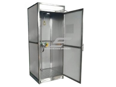 Stacionarus uždaras kombinuotas avarinis | saugos dušas | kūno | veido | akių plovimo sistema | 75,7l/min | 11,4l/min | 2200x1200x900mm | nerūdijantis plienas Stacionarus uždaras kombinuotas avarinis | saugos dušas | kūno | veido | akių plovimo sistema | 75,7l/min | 11,4l/min | 2200x1200x900mm | nerūdijantis plienas