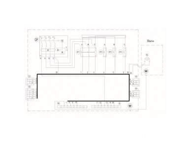 Laikinasis statybinis įvadas | paskirstymo skydas | su kištukiniais lizdais 3F 3x16A | 3F 1x32A | 4xSchuko | 230/400V | 257x409x160mm | IP44 | IEK | 0020324 2
