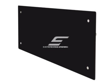 Stiklinis elektrinis radiatorius be termostato | 1000W | 230V | 340x850x87mm | IP24 | juodas | ADAX | Glamox Heating H60 H10 Black