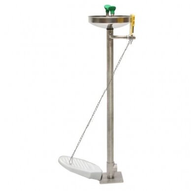 Stacjonarny awaryjny system do płukania twarzy | oczu | 11,4l/min | 1040x260mm | stal nierdzewna 1 Stacjonarny awaryjny system do płukania twarzy | oczu | 11,4l/min | 1040x260mm | stal nierdzewna 1