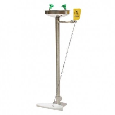 Stacjonarny awaryjny system do płukania twarzy | oczu | 11,4l/min | 1040x260mm | stal nierdzewna Stacjonarny awaryjny system do płukania twarzy | oczu | 11,4l/min | 1040x260mm | stal nierdzewna