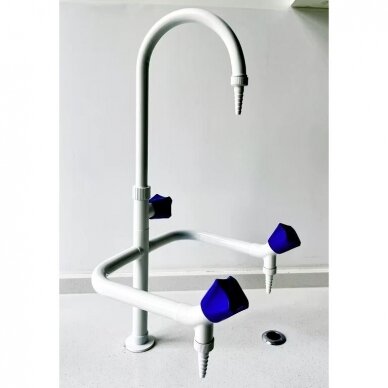 Stationary emergency face | eye wash system | 550x260x195mm | countertop mounted | white | stainless steel 2 Stationary emergency face | eye wash system | 550x260x195mm | countertop mounted | white | stainless steel 2