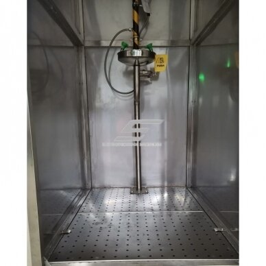 Stationary enclosed combined emergency | safety shower | body | face | eye wash system | 75.7l/min | 11.4l/min | 2200×x1200x900mm | stainless steel 2 Stationary enclosed combined emergency | safety shower | body | face | eye wash system | 75.7l/min | 11.4l/min | 2200×x1200x900mm | stainless steel 2