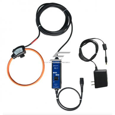 Elastīga strāvas mērīšanas zonde (Rogovska spole) ar integratoru | 300 A / 3000 A | Ø150 mm | 3 V AC | BNC | darbināma ar baterijām | S2.1-NRC-150 Elastīga strāvas mērīšanas zonde (Rogovska spole) ar integratoru | 300 A / 3000 A | Ø150 mm | 3 V AC | BNC | darbināma ar baterijām | S2.1-NRC-150