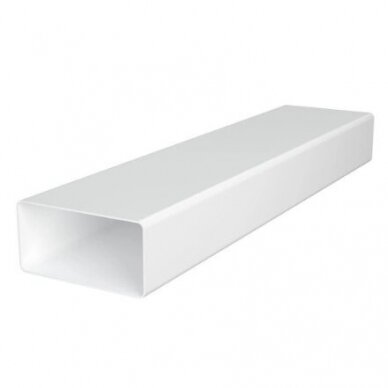 Plastic rectangular | square air duct | for ventilation systems | 120x60mm | 2m | straight | rigid | white | 612SOK2 Plastic rectangular | square air duct | for ventilation systems | 120x60mm | 2m | straight | rigid | white | 612SOK2