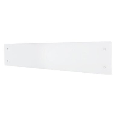 Glass electric radiator without thermostat | 800W | 230V | 222x1144x87mm | IP24 | white | ADAX | Glamox Heating H60 L08 White