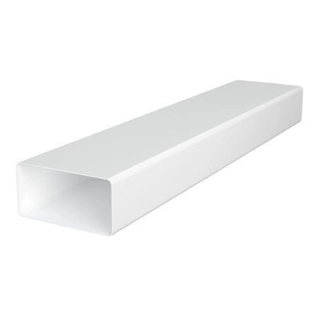 Plastikowy prostokątny | kwadratowy kanał wentylacyjny | do systemów wentylacyjnych | 110x55mm | 2m | prosty | sztywny | biały | 511SOK Plastikowy prostokątny | kwadratowy kanał wentylacyjny | do systemów wentylacyjnych | 110x55mm | 2m | prosty | sztywny | biały | 511SOK