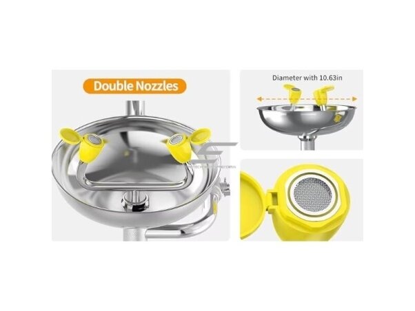 Stacionarus kombinuotas avarinis | saugos dušas | kūno | veido | akių plovimo sistema | 75,7l/min | 11,4l/min | nerūdijantis plienas 1 Stacionarus kombinuotas avarinis | saugos dušas | kūno | veido | akių plovimo sistema | 75,7l/min | 11,4l/min | nerūdijantis plienas 1