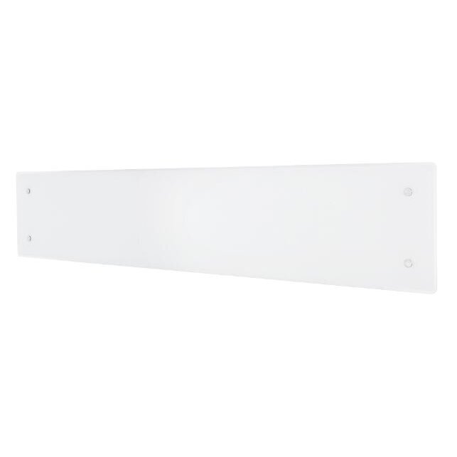Glass electric radiator without thermostat | 800W | 230V | 222x1144x87mm | IP24 | white | ADAX | Glamox Heating H60 L08 White