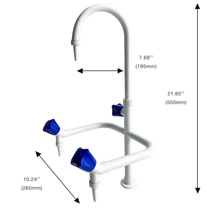 Stationary emergency face | eye wash system | 550x260x195mm | countertop mounted | white | stainless steel 3 Stationary emergency face | eye wash system | 550x260x195mm | countertop mounted | white | stainless steel 3
