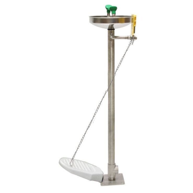 Stacjonarny awaryjny system do płukania twarzy | oczu | 11,4l/min | 1040x260mm | stal nierdzewna 1 Stacjonarny awaryjny system do płukania twarzy | oczu | 11,4l/min | 1040x260mm | stal nierdzewna 1