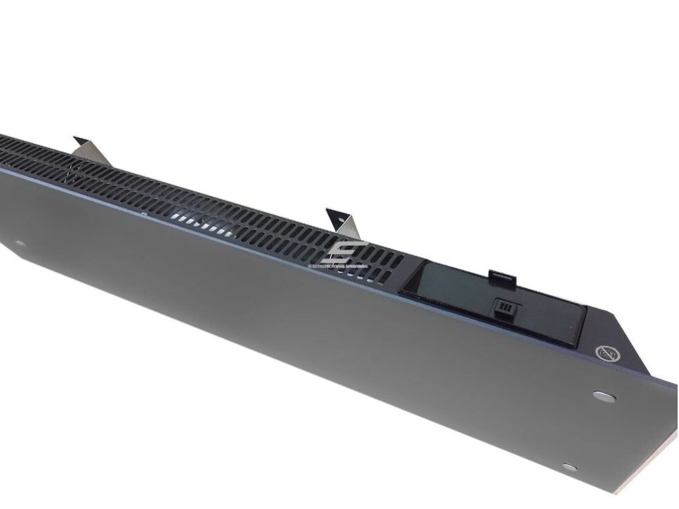 Stiklinis elektrinis radiatorius be termostato | 800W | 230V | 340x760x87mm | IP24 | juodas | ADAX | Glamox Heating H60 H08 Black 1