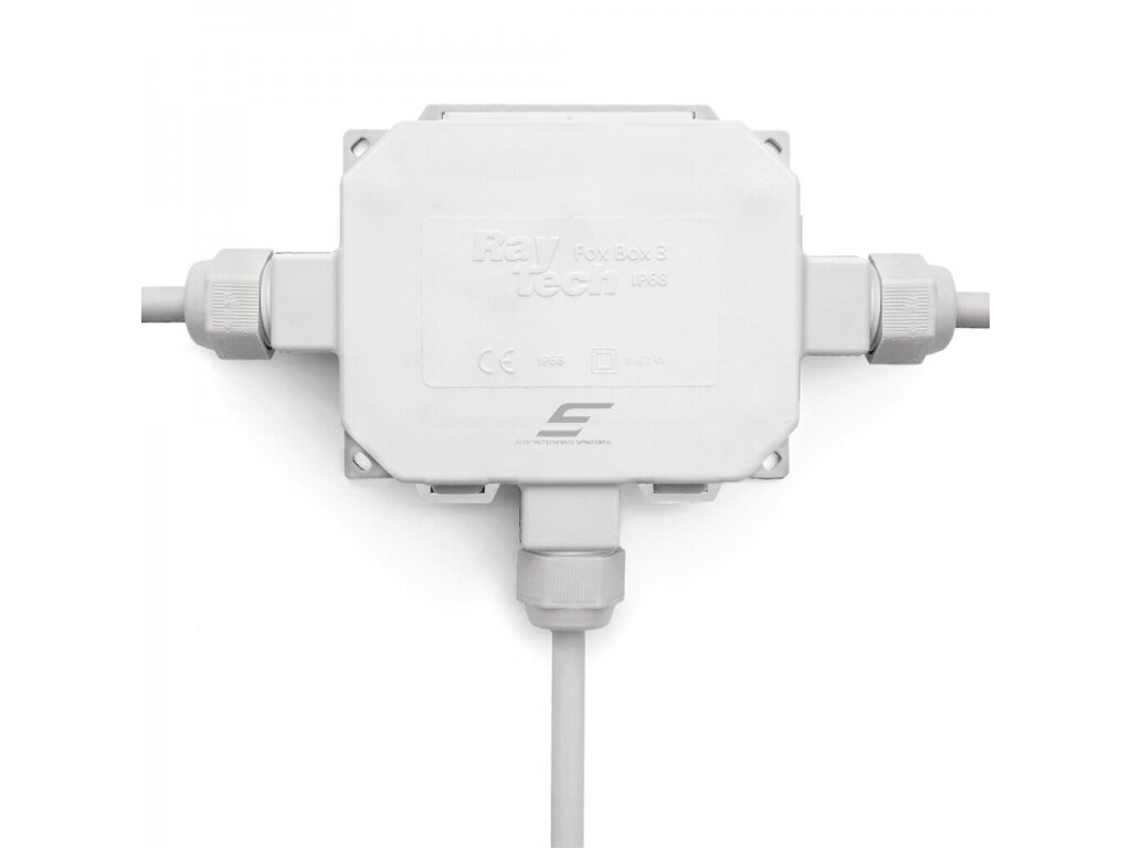 Hermetinė mova dėžutė jungiamoji elektros kontaktams su gelio užpildu | 180x135x45 | 3x6-18mm² | IP68/69K | Raytech | FOXBOX3 Hermetinė mova dėžutė jungiamoji elektros kontaktams su gelio užpildu | 180x135x45 | 3x6-18mm² | IP68/69K | Raytech | FOXBOX3