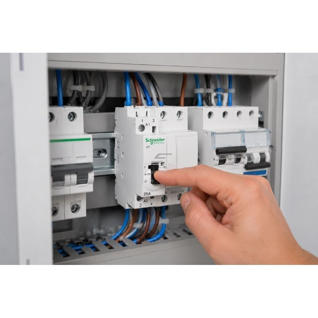 Modular Contactor | 2P | 2NO | 25A | 230VAC | DIN Rail | Schneider Electric | Acti9 | iCT | A9C21732 2 Modular Contactor | 2P | 2NO | 25A | 230VAC | DIN Rail | Schneider Electric | Acti9 | iCT | A9C21732 2