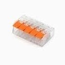 Push-in splice connector for solid wire | 5 slot | 32A | max. 4mm² Push-in splice connector for solid wire | 5 slot | 32A | max. 4mm²