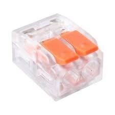 Connection terminal for solid wire | 2 poles | 32A | max. 4mm² Connection terminal for solid wire | 2 poles | 32A | max. 4mm²