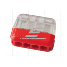 Connection terminal for solid wire | 4 poles | 24A | max. 4mm² Connection terminal for solid wire | 4 poles | 24A | max. 4mm²