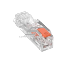 Push-in splice connector for solid wire | 1 slot | 32A | max. 4mm² Push-in splice connector for solid wire | 1 slot | 32A | max. 4mm²