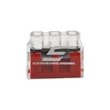 Ühendusklemm tahkele juhtmele | 3 pesad | 32A | maks. 4mm² 1