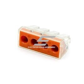 Connection terminal for solid wire | 4 poles | 32A | max. 4mm² Connection terminal for solid wire | 4 poles | 32A | max. 4mm²