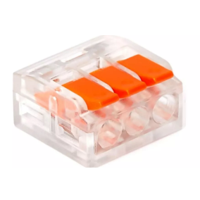 Connection terminal for solid wire | 3 poles | 32A | max. 4mm² Connection terminal for solid wire | 3 poles | 32A | max. 4mm²