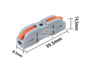 Gnybtas | elektros laidų jungtis | spyruoklinis | atlenkiamas | 32A | 0,2-4mm² | universalus | 1 in 1 out | CH1WAY | 4772124004283 Gnybtas | elektros laidų jungtis | spyruoklinis | atlenkiamas | 32A | 0,2-4mm² | universalus | 1 in 1 out | CH1WAY | 4772124004283