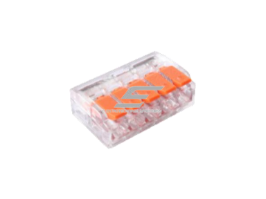 Sujungimo gnybtas monolitiniam laidui 5 vietų | 32A | maks. 4mm² Sujungimo gnybtas monolitiniam laidui 5 vietų | 32A | maks. 4mm²