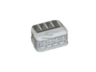 Sujungimo gnybtas monolitiniam laidui 8 vietų | 24A | maks. 4mm² Sujungimo gnybtas monolitiniam laidui 8 vietų | 24A | maks. 4mm²