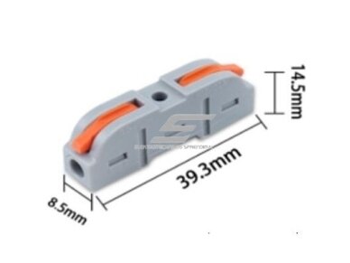 Gnybtas | elektros laidų jungtis | spyruoklinis | atlenkiamas | 32A | 0,2-4mm² | universalus | 1 in 1 out | CH1WAY | 4772124004283 Gnybtas | elektros laidų jungtis | spyruoklinis | atlenkiamas | 32A | 0,2-4mm² | universalus | 1 in 1 out | CH1WAY | 4772124004283