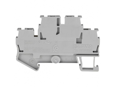 Spyruoklinė rinklė | 22A | 500V | 0,08-4mm² | ant DIN | pilka | PHOENIX CONTACT | STTB 2,5 | 3031270