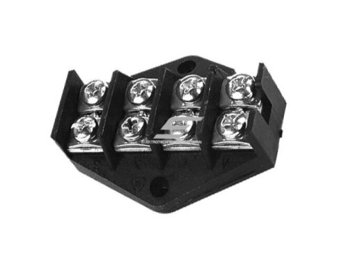 Sujungimo kaladėlė | 380V | 4x4mm² | juoda | 5901130480814 Sujungimo kaladėlė | 380V | 4x4mm² | juoda | 5901130480814