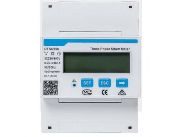 Modulinis | skaitmeninis elektros energijos skaitiklis | 3F | 80A | su OEM konfigūracija | DTSD1352-C arba DTSU666 | DIN | IP20