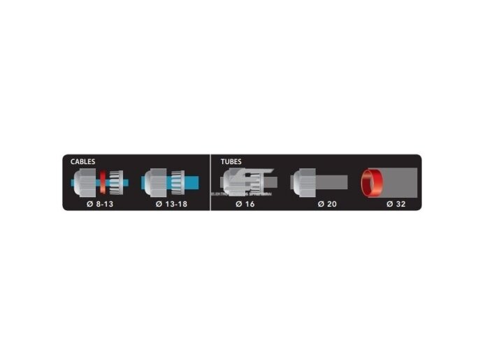 Hermetinė mova dėžutė jungiamoji elektros kontaktams su gelio užpildu | 120x100x45 | 5x6mm² | IP68/69K | Raytech | READYBOX120 4 Hermetinė mova dėžutė jungiamoji elektros kontaktams su gelio užpildu | 120x100x45 | 5x6mm² | IP68/69K | Raytech | READYBOX120 4
