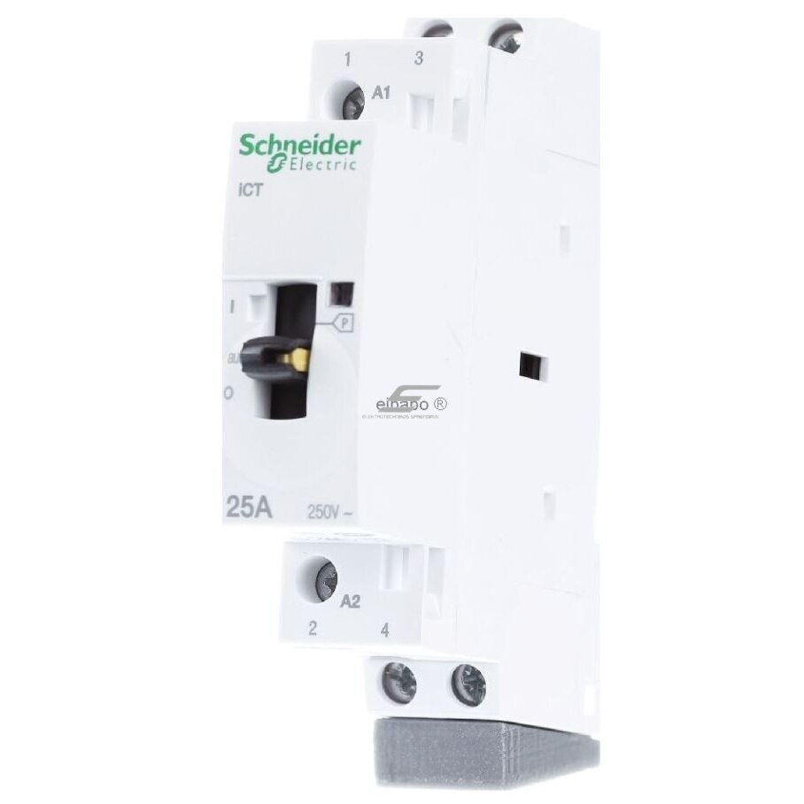 Modular Contactor | 2P | 2NO | 25A | 230VAC | DIN Rail | Schneider Electric | Acti9 | iCT | A9C21732 1 Modular Contactor | 2P | 2NO | 25A | 230VAC | DIN Rail | Schneider Electric | Acti9 | iCT | A9C21732 1