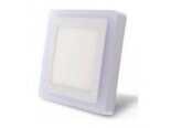 LED šviestuvas | 18W 4000-4500K+6W 2500-3000K | 230V | 55-70lm/W | 245x245x28mm | virštinkinis | IP20 | Rektus-Plus