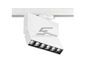 LED šviestuvas ant bėgelio | nukreipiamo spindulio | 18W | 230V | 4000K | 1620lm | 177x163x34mm | IP20 | baltas | SIERRA | GTV Lighting | XLD-SRA18WB-NB | 5902801357596