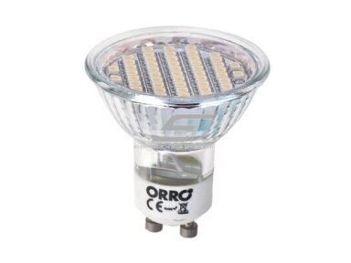 Kryptinė LED lemputė GU10 | 4W | 6000K | 360lm | ORRO | 5502 | A530300099 Kryptinė LED lemputė GU10 | 4W | 6000K | 360lm | ORRO | 5502 | A530300099