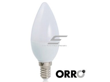 LED lemputė | žvakė | E14 | 5W | 6000K | 400lm | 230V | ORRO | 55033 | A530300103 LED lemputė | žvakė | E14 | 5W | 6000K | 400lm | 230V | ORRO | 55033 | A530300103
